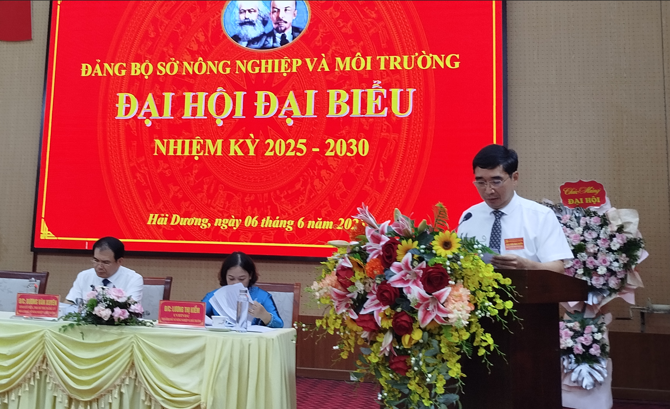 Đại hội đại biểu Đảng bộ Sở Nông nghiệp và Môi trường nhiệm kỳ 2025 – 2030